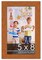 Photo Size Slim Profile Brown Frame - UV Acrylic, Foam Board Backing, Hanging Hardware